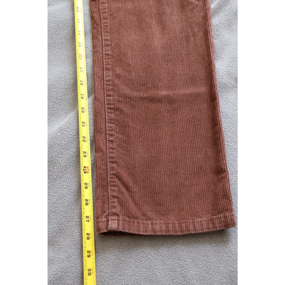 PACSUN Mens Medium Cargo Pants Brown Corduroy Loose Straight 7 pockets Boho - Picture 7 of 11